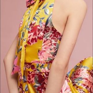 Anthrolopologie Nicole Miller Petite Silk Maxi